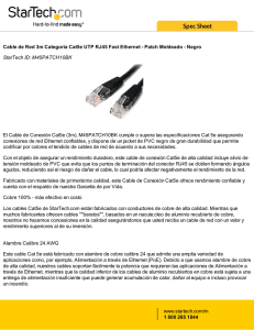 Cable de Red 3m Categoría Cat5e UTP RJ45 Fast