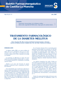 Tratamiento farmacológico de la Diabetes mellitus