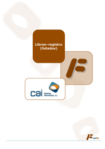 Libros registro (listados) - CAI Sistemas Informáticos