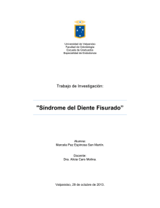 Síndrome del Diente Fisurado