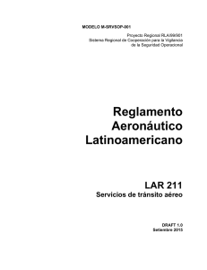 Reglamento Aeronáutico Latinoamericano - SRVSOP