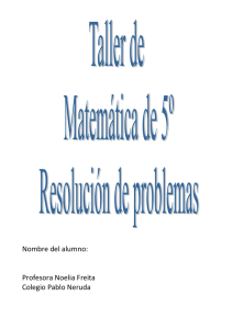 Matemática 5to - Colegio y Liceo Pablo Neruda