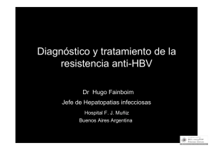 Diagnóstico y tratamiento de la resistencia anti-HBV