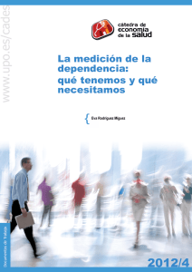 La medición de la dependencia - Universidad Pablo de Olavide, de