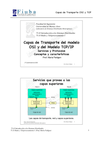 Capas de Transporte del modelo OSI y del Modelo