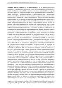 SALARIO INSUFICIENTE (LEY DE EMERGENCIA).