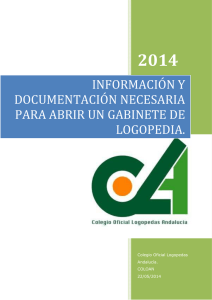 Gabinete - Colegio Oficial de Logopedas de Andalucía