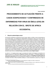 Procedimiento Ébola África Occidental