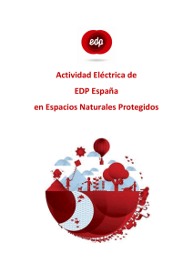 Actividad Eléctrica de EDP España en Espacios Naturales Protegidos