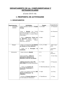 DEPARTAMENTO DE AA. COMPLEMENTARIAS Y