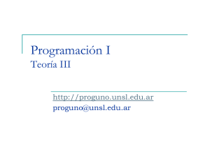Clase 3 - Programación I