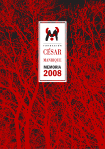 Memoria 2008 (1/2) - Fundación César Manrique