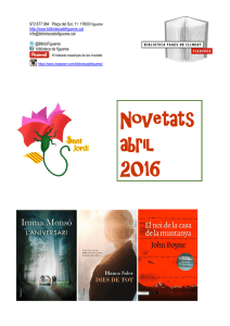 Novetats abril 2016 - Biblioteca Fages de Climent
