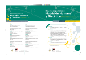Vol 18 (3): 116-181 - Revista Española de Nutrición Humana y