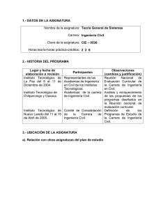 Teoría General de Sistemas. - Instituto Tecnológico de Villahermosa