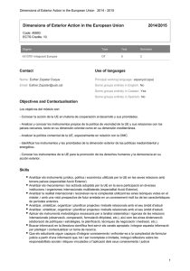 Dimensions of Exterior Action in the European Union