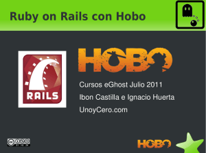 Ruby on Rails con Hobo