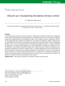Infección por micobacterias del sistema nervioso central