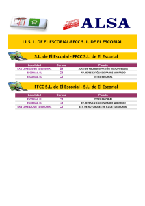 S.L. de El Escorial - FFCC S.L. de El Escorial FFCC S.L. de El