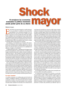 Shock mayor Finanzas y Desarrollo Marzo de 2014