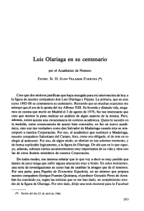 Luis Olariaga en su centenario - Real Academia de Ciencias