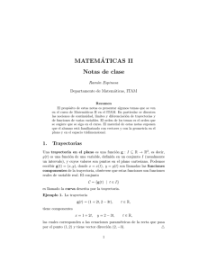 Notas de Clase - Departamento Académico de Matemáticas