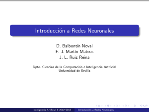 Introducción a Redes Neuronales