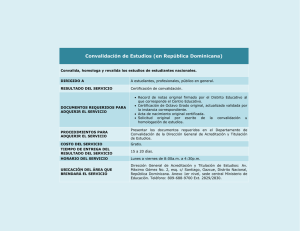 Convalidación de Estudios (en República Dominicana)