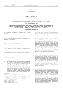 Reglamento (UE) no 1007/2011 del Parlamento Europeo y del