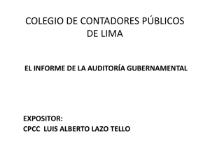 (Microsoft PowerPoint - Informe de Auditor\355a Gubernamental.pptx)