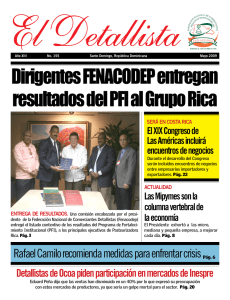 Dirigentes FENACODEP entregan resultados del PFI al Grupo Rica
