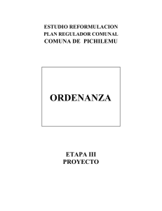 Plan Regulador de Pichilemu - Transparencia I.Municipalidad de