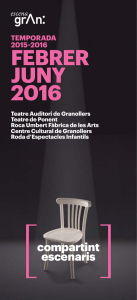 FEBRER JUNY 2016 - Teatre Auditori de Granollers
