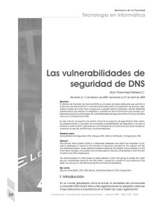 Las vulnerabilidades de seguridad de DNS