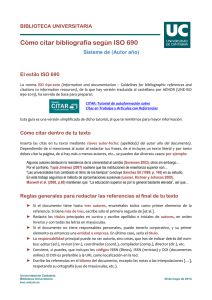 Normas de citas (Autor, año) - Universidad de Cantabria