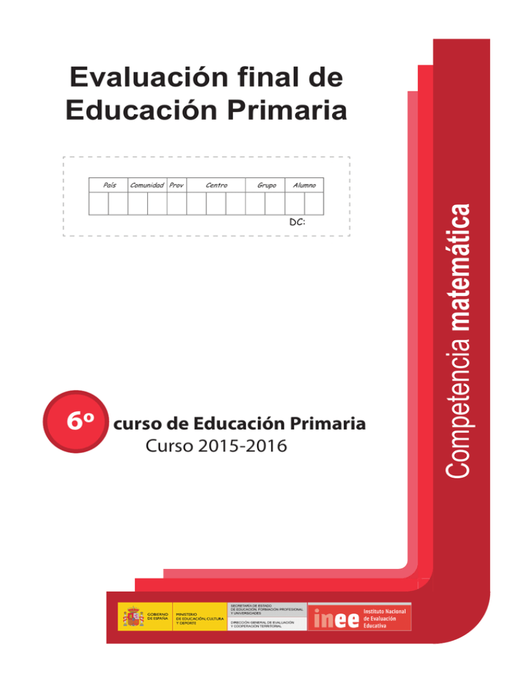 Prueba De Competencia Matemática