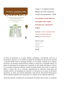 Anejo 1. La Iglesia de San Miguel de Lillo (Asturias). Lectura de