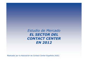 Sector del Contact Center en 2012