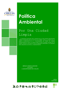 Política Ambiental - Ilustre Municipalidad de Chillán