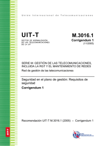 UIT-T Rec. M.3016.1 Corrigendum 1 (11/2005)
