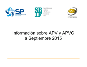 Información sobre APV y APVC a Septiembre 2015