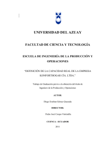 Capítulo 1 - DSpace de la Universidad del Azuay