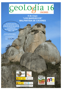Cáceres - Sociedad Geológica de España