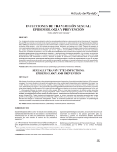 INFECCIONES DE TRANSMISIÓN SEXUAL: EPIDEMIOLOGIA Y