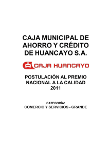 Caja Municipal de Ahorro y Crédito de Huancayo S.A.