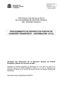 Protocolo de detalle PD-02 de las normas de gestión técnica del