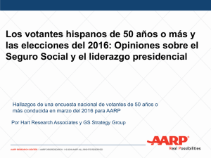 Los votantes hispanos de 50 años o más y las elecciones