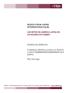 Ciudadanía, derechos y justicia en América Latina