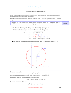 Caracterización geométrica