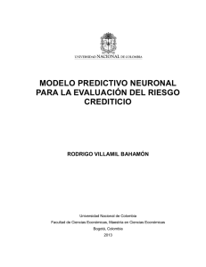 modelo predictivo neuronal para la evaluación del riesgo crediticio
